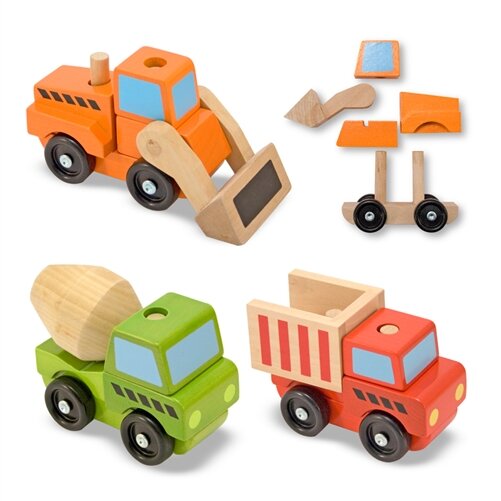 Stacking Construction Vehicles by Melissa Doug