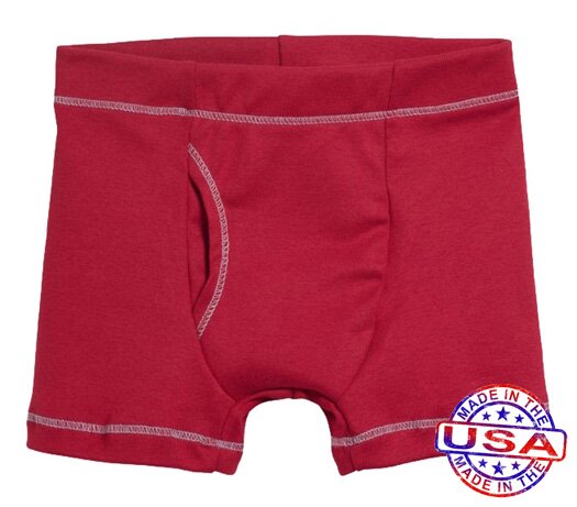 Boys' Boxer Briefs by City Threads (Color: Red, Size: 4)