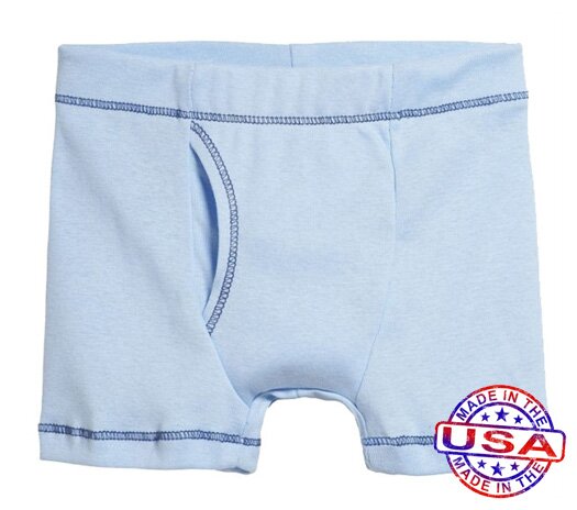 Boys' Boxer Briefs by City Threads (Color: Baby Blue, Size: 4)