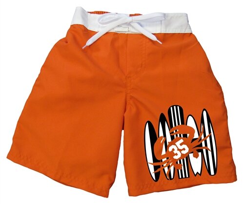 Orange Crab Board Shorts by Dogwood (Size: 2T)