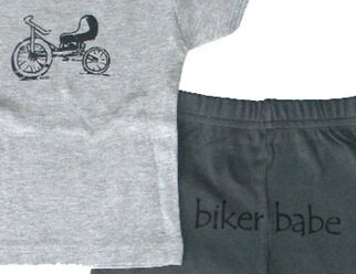 Biker Babe Short Set by lollybean Kid Couture (Size: 6-12 Months)