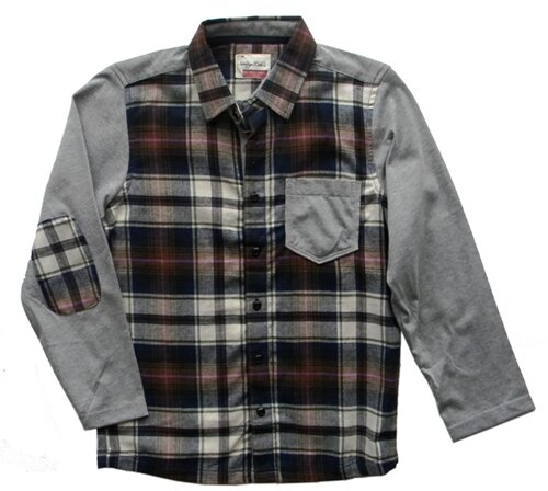 Boys' Plaid Button Up Shirt by Sovereign Code (Size: 8)