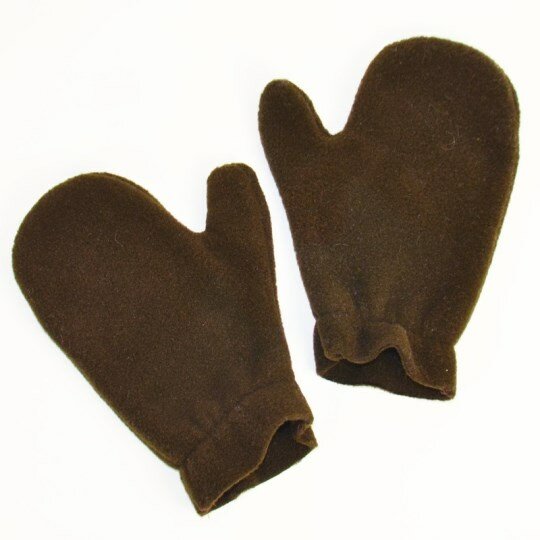 Tuff Kookooshka Boys' Fleece Mittens (Color: Brown, Size: 3-12 Months)