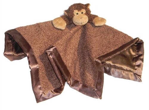 Monkey Tag-A-Long Blanket by babymio