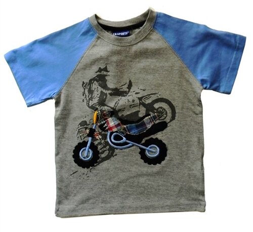 Boys Plaid Motorcycle Shirt by CR Sport (Size: 2T)