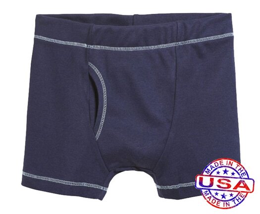 Boys' Boxer Briefs by City Threads (Color: Navy, Size: 4)