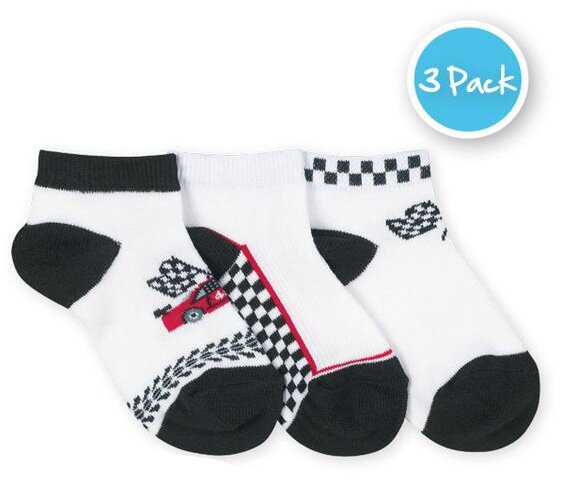 Boys' Race Car Socks by Jefferies (Sock Size: XS (Shoe Size 6-11))