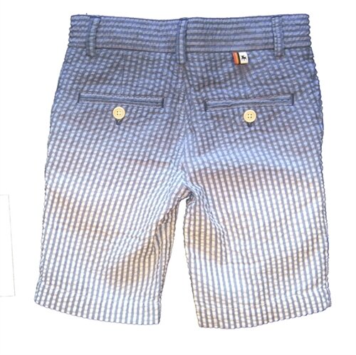 La Miniatura Boys' Ombre Seersucker Shorts (Size: 12)