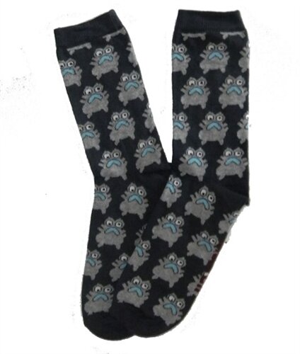 Boys' Dance Monster Crew Sock by Melton (Color: Charcoal, Sock Size: 39-41 (11-14 Yrs))