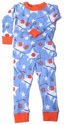 Boys Snuggly Pajamas by New Jammies (Print: Sports, Size: 5)