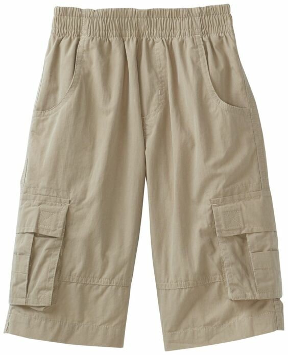 Boys' Twill Cargo Shorts by Wes and Willy (Color: Sand, Size: 6)