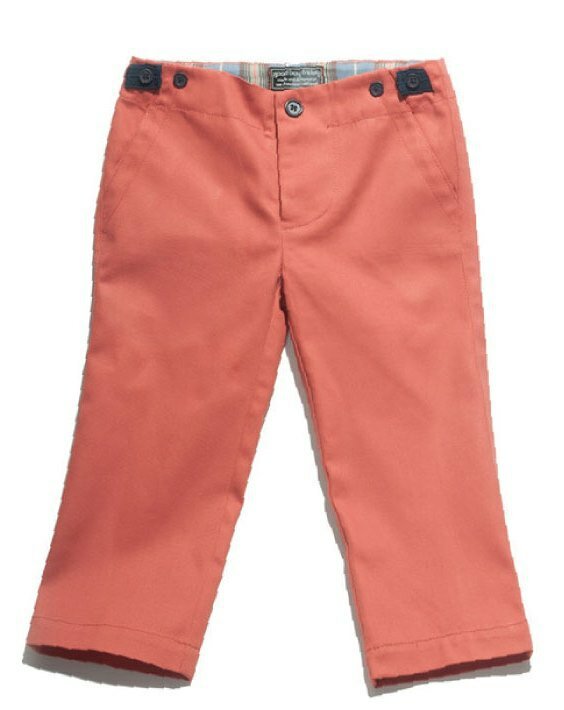 Boy's Lou Pant by Good Boy Friday (Color: Carrot, Size: 2T)
